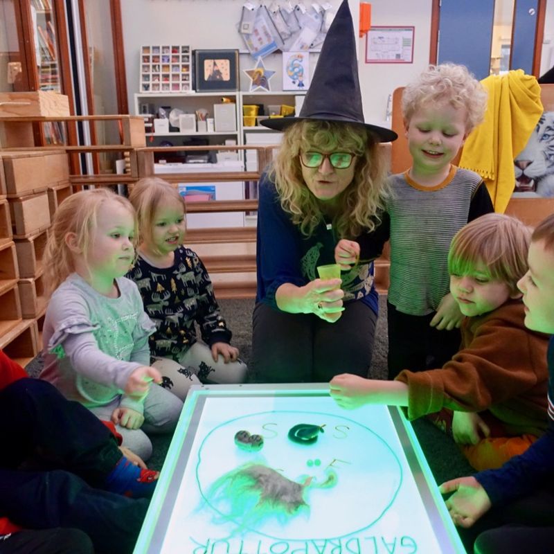 Galdraseiður á ljósaborði